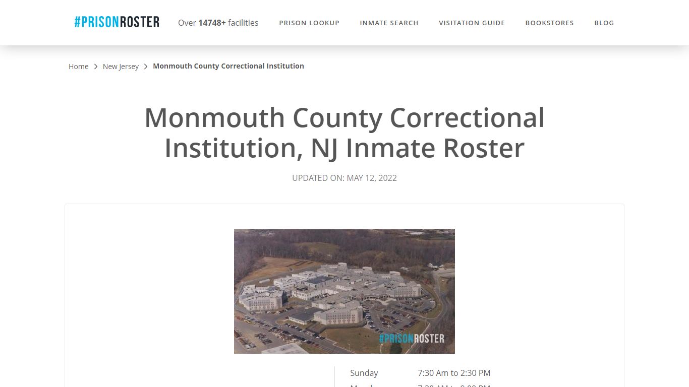 Monmouth County Correctional Institution, NJ Inmate Roster